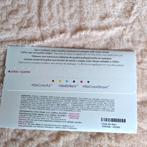 Stocking Stuffer! Color Street 100% Real Nail Polish Strips in Under the Stars - Picture 10 of 10
